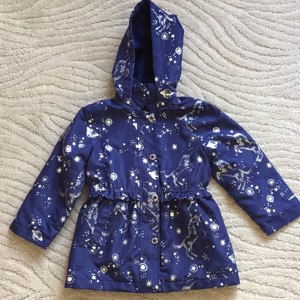 London Fog celestial mid-weight fleece-lined coat!